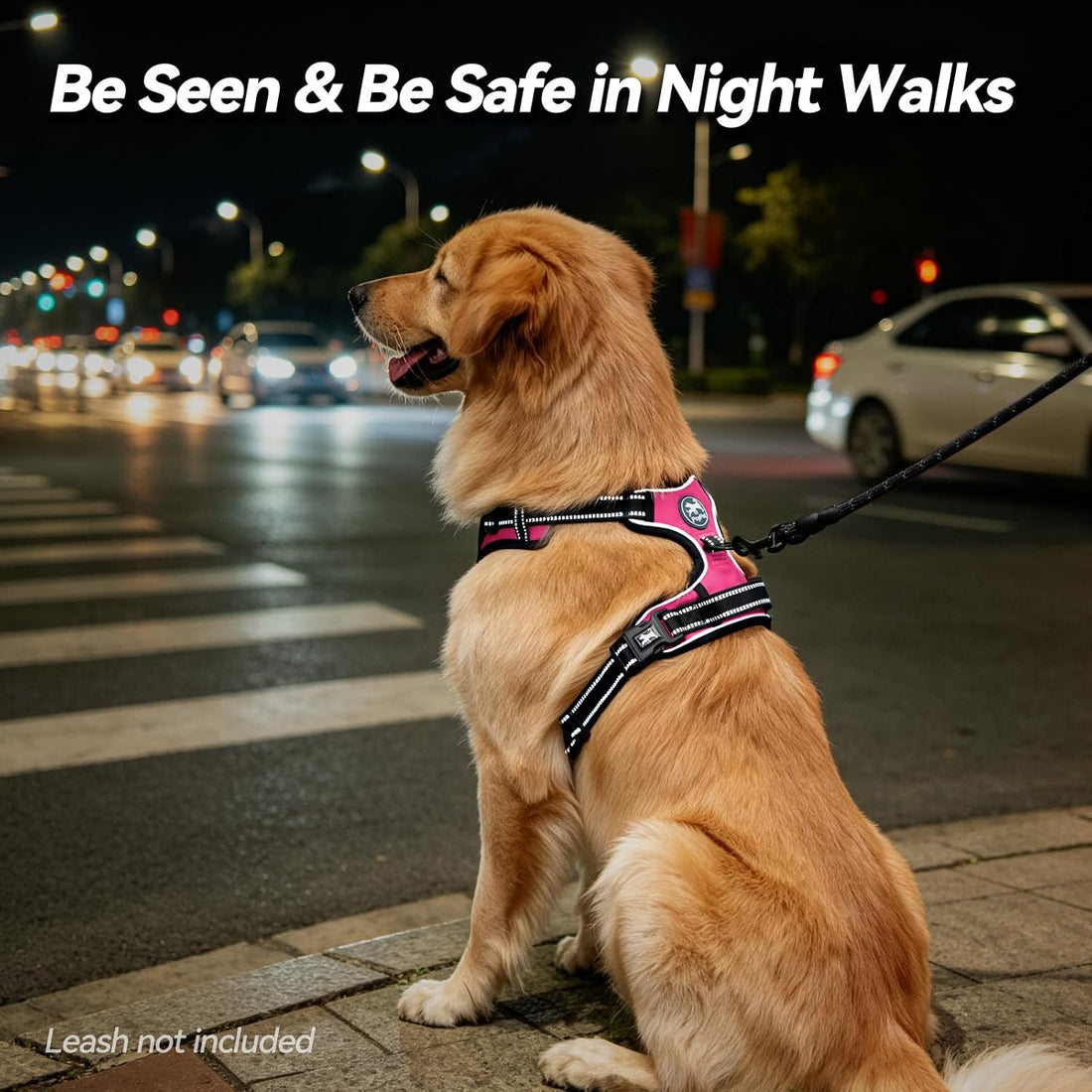 PoyPet No Pull Dog Harness, No Choke Front Lead Dog Reflective Harness