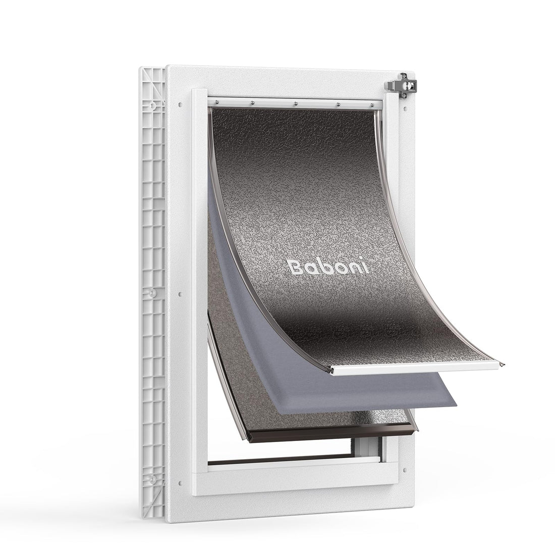Baboni 3-Flaps Pet Door for Interior and Exterior Doors