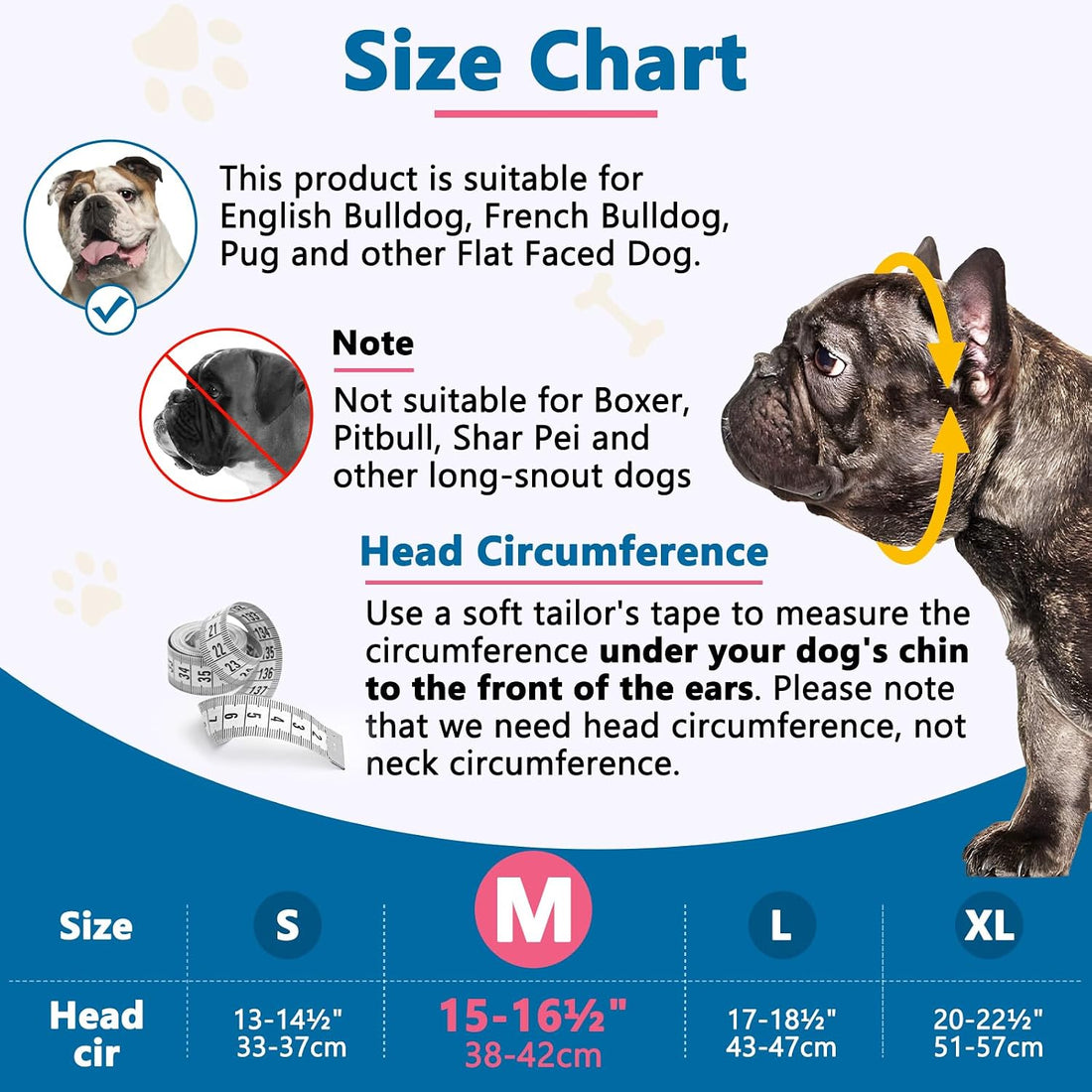 BARKLESS French Bulldog Muzzle