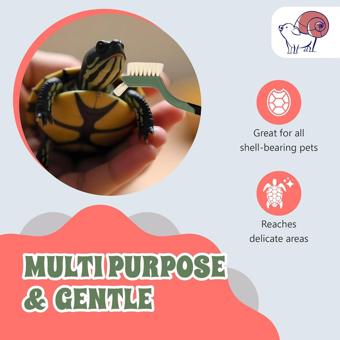 Turtle Cleaning Brush Remove Aquatic Mud, Dirt