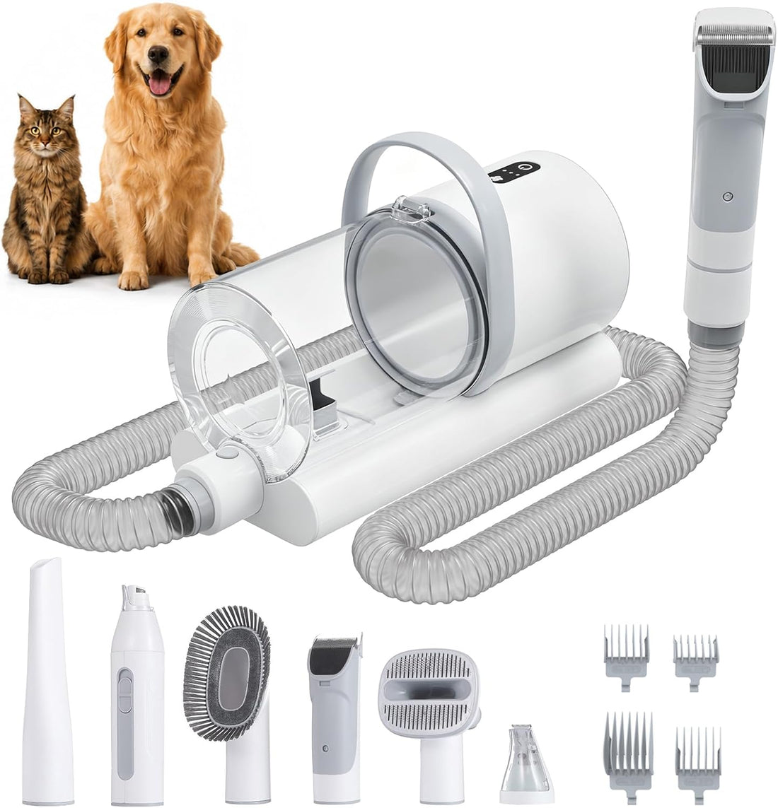 ZKSCOOL Dog Grooming Kit & Dog Grooming Vacuum with Suction