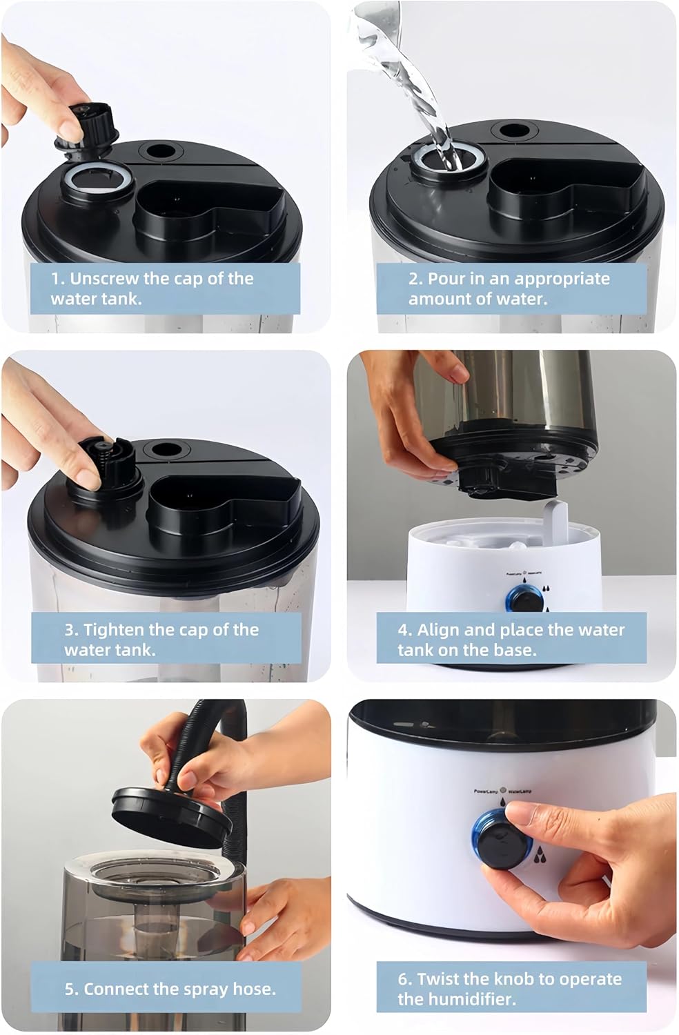 4L Reptile Humidifier Fogger, Cool Mist Humidifier for Plants