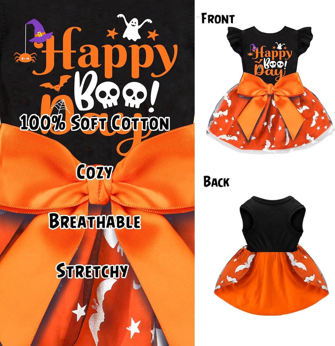 Dog Halloween Outfit Adorable Ruffle Dog Halloween Dress with Elegant
