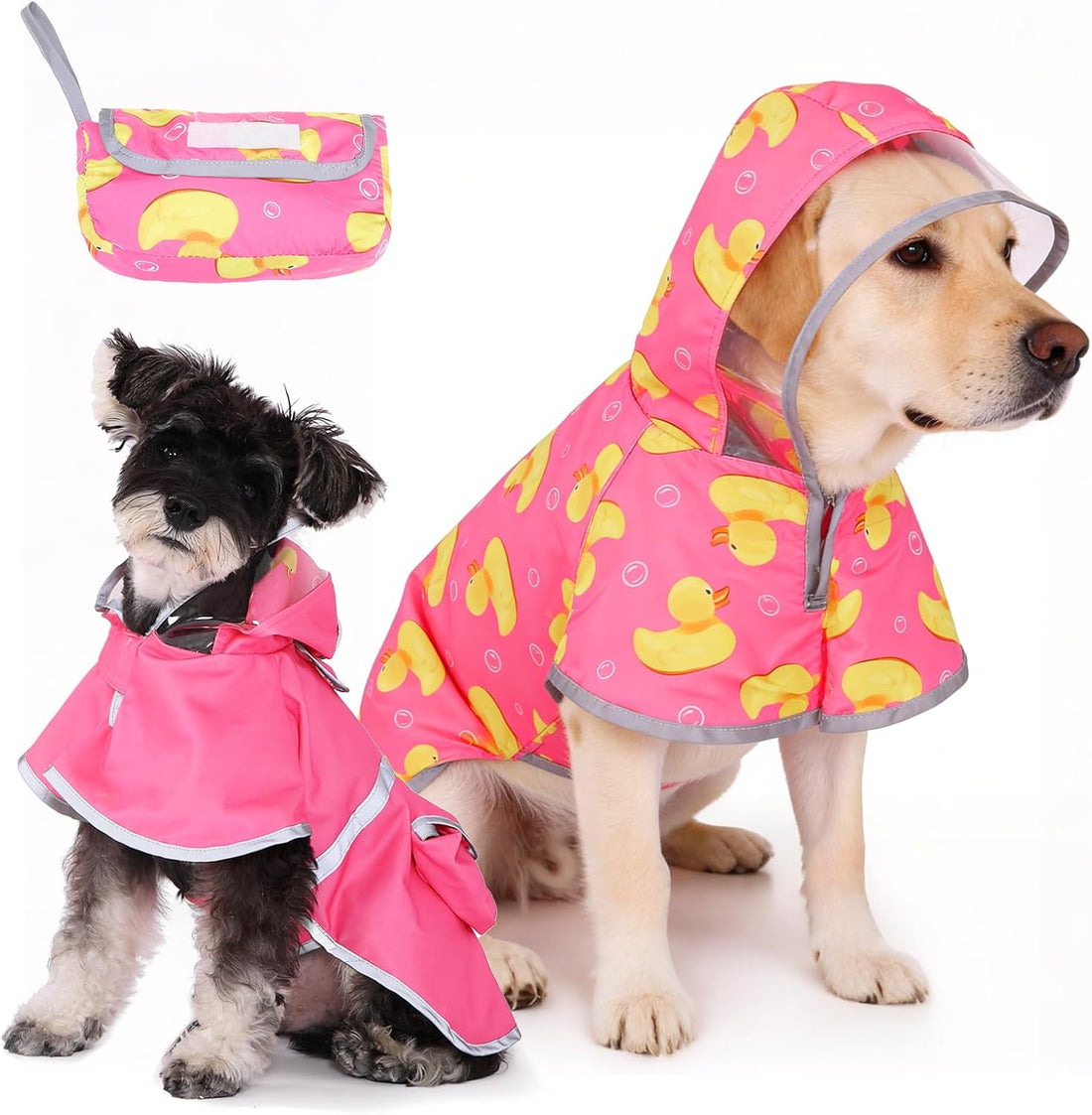 KOOLTAIL 2-in-1 Reversible Small Dog Raincoat