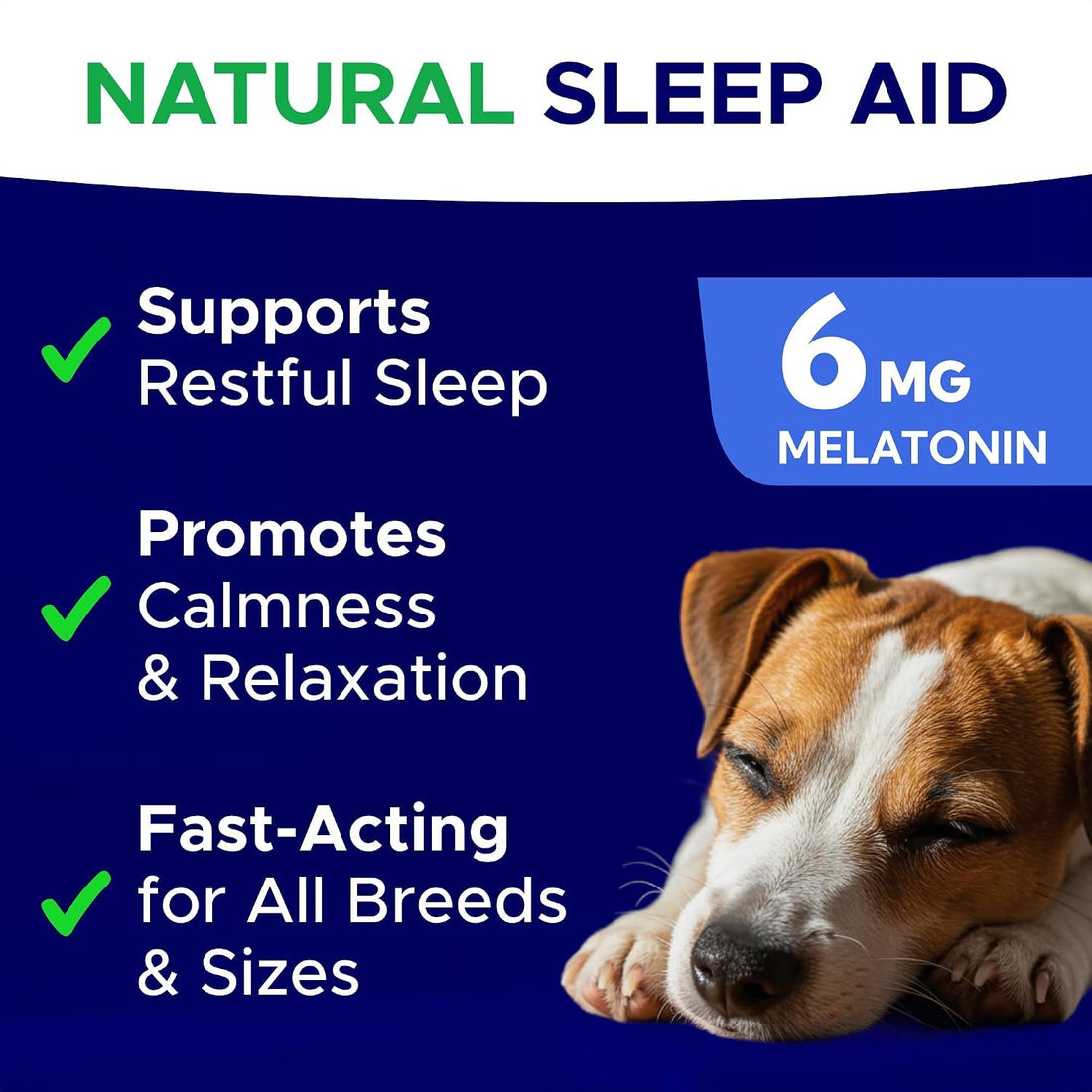 GOODGROWLIES Melatonin for Dogs to Sleep 6mg - Doggie Sleep Aid Treats