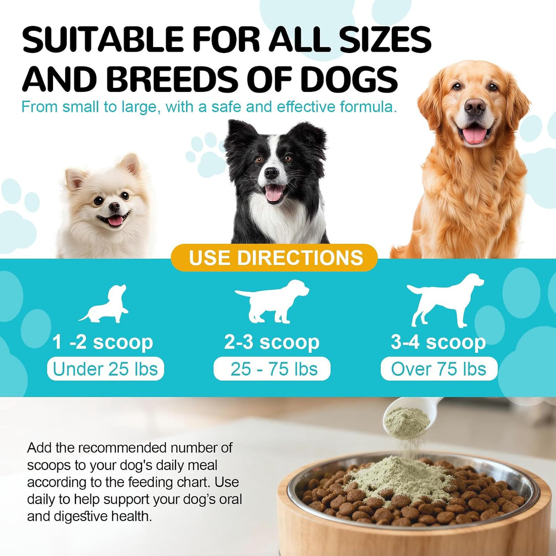 Dental Powder for Dogs, Dog Teeth Cleaning Powder