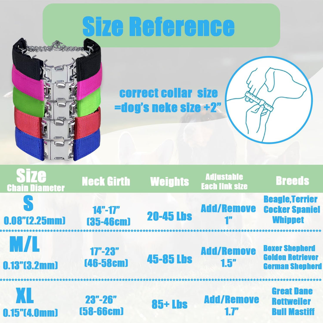 Adjustable Collar with Quick Release Buckle Collars for Small Medium