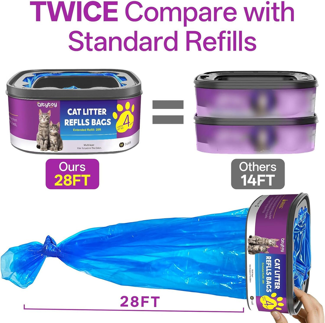 Cat Litter Refill Bags Jumbo 28FT-3 Pack