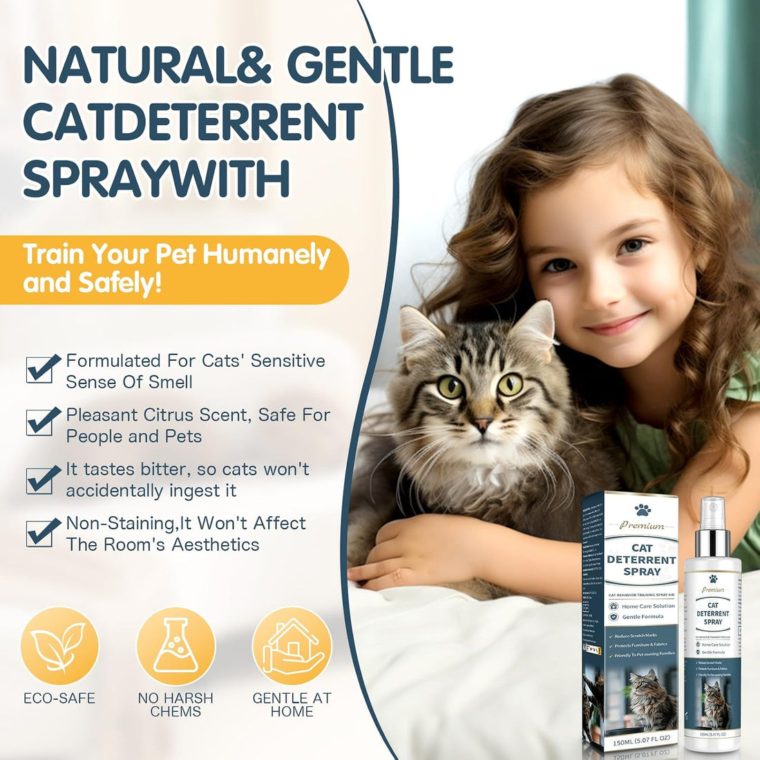 Cat Deterrent Spray for Anti Cat Scratch 150ML