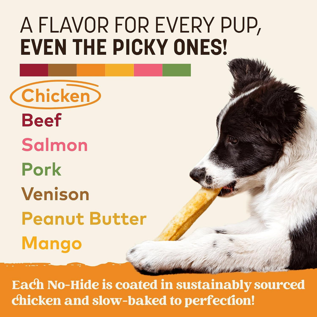 Earth Animal No Hide Chews - Long Lasting Rawhide Free Medium Dog