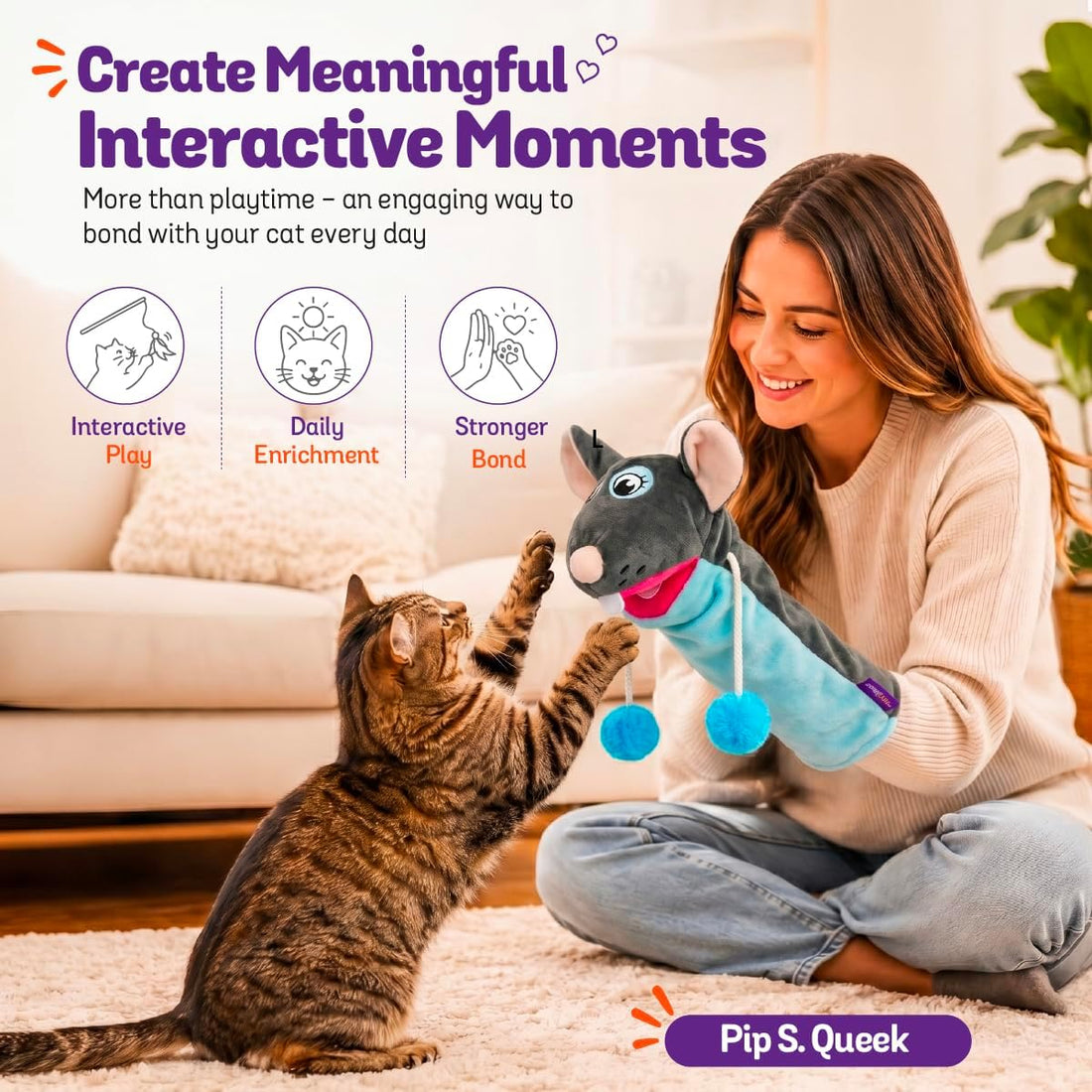 Meow Mitt Wearable Cat Wrestling Glove Puppet