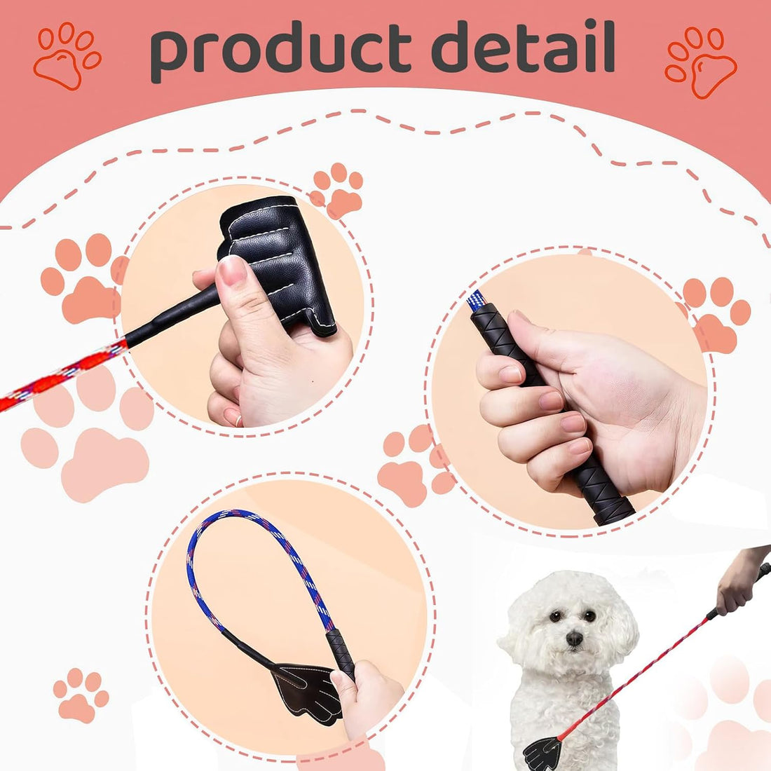 17" Lightweight Dog Training Stick Pole