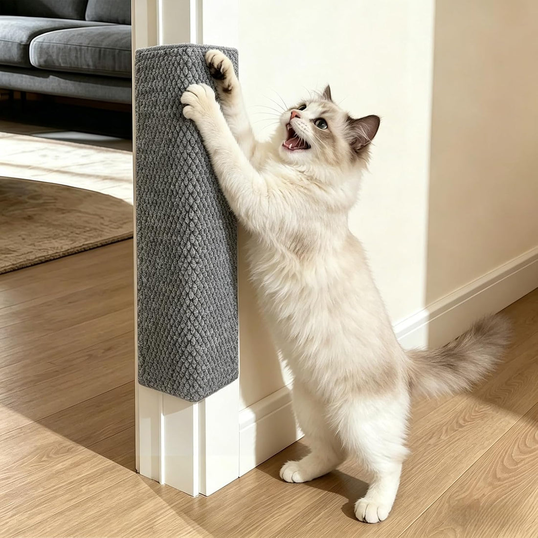Door & Wall Corner Cat Scratcher, 19.68x7.8 Inch Scratch Pad for Cats
