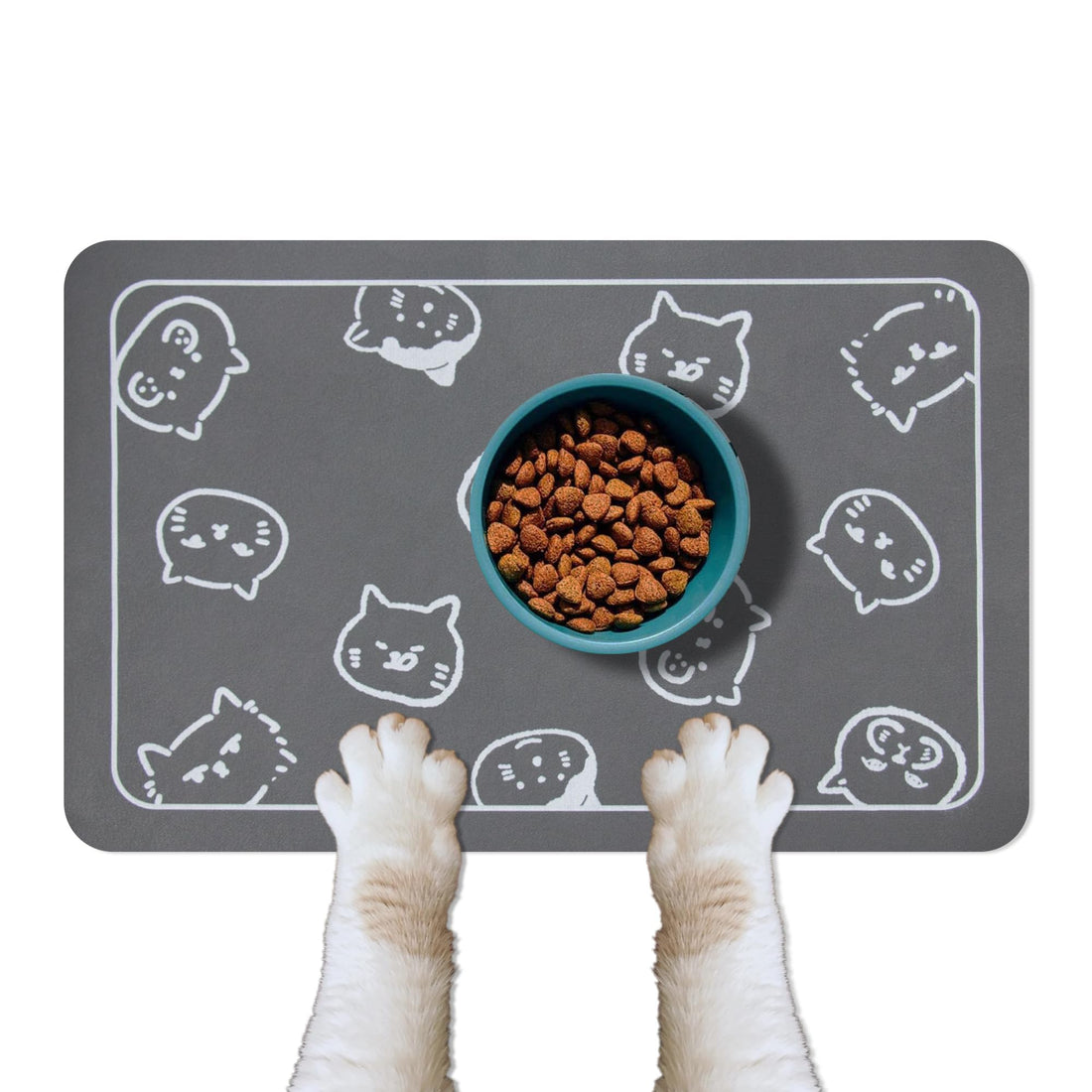YCT Absorbent Non-Slip Cat Food Mat