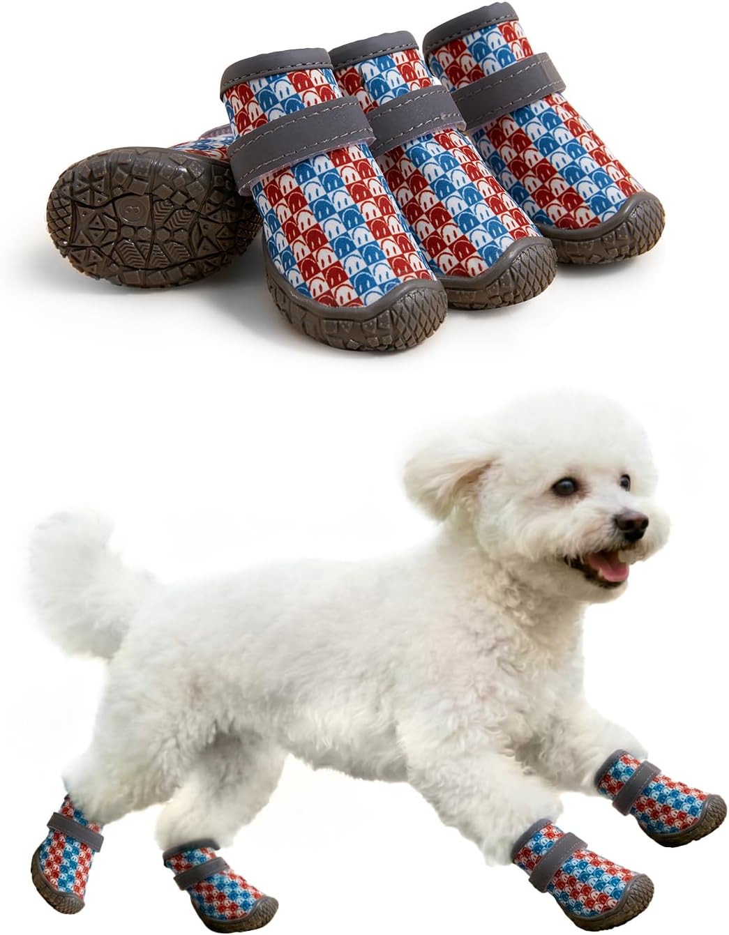 Dog Shoes Breathable Non-Slip Outdoor Booties for Small Medium Dogs