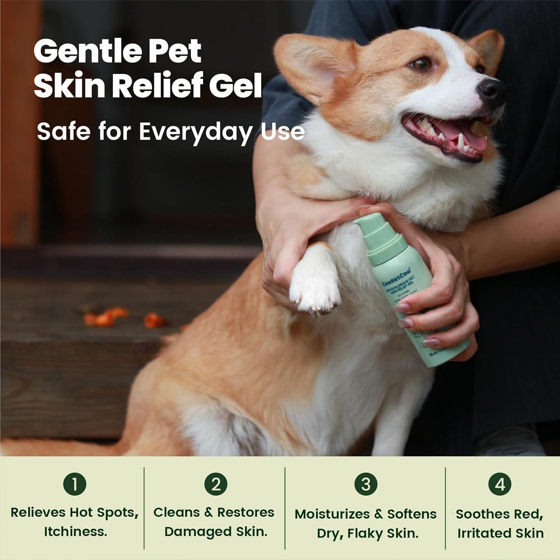 Skin Relief Gel for Dogs & Cats - Hot Spot, Wound, Skin Irritation