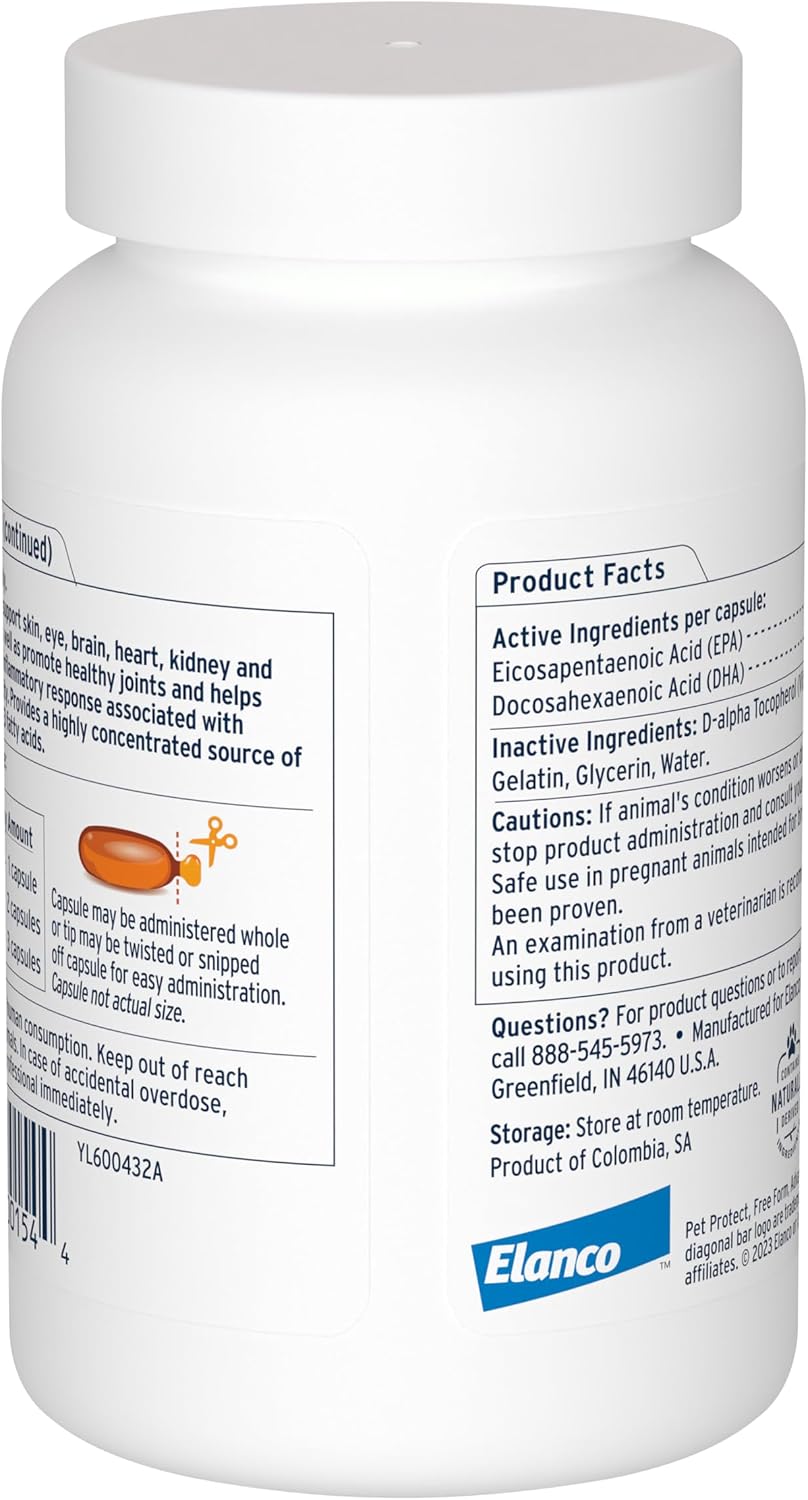 Pet Protect Omega-3 Supplement for Cats & Small Dogs, 60ct