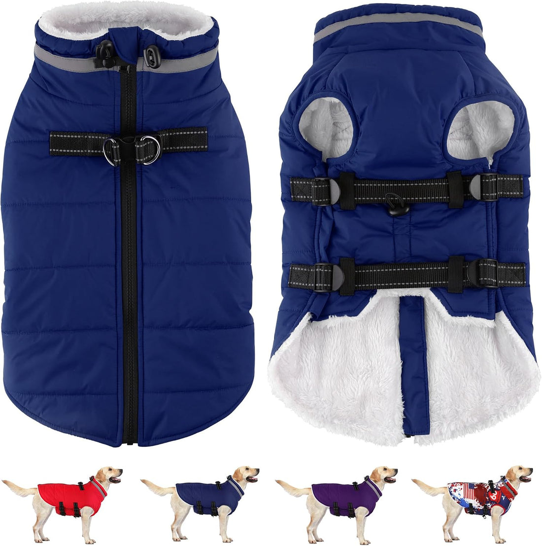 Dogcheer Dog Winter Coat with Harness