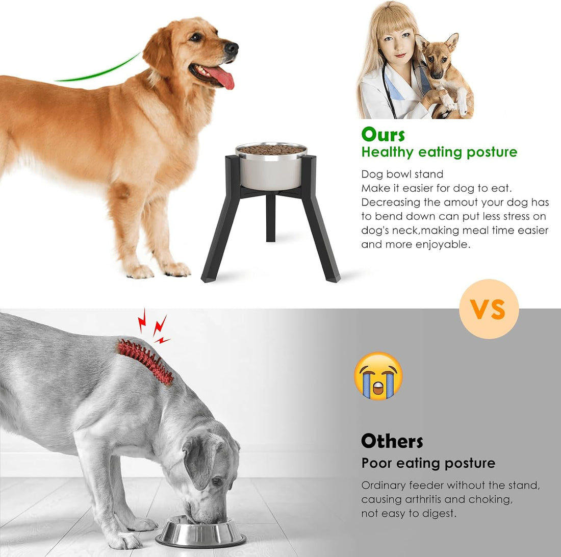 TIDANT Dog Bowl Stand for Medium Large Dogs
