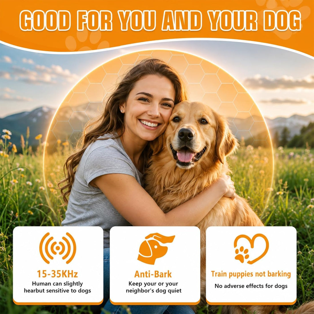 Tetra Anti Barking Device for Dogs,Ultrasonic Dog Bark Deterrent