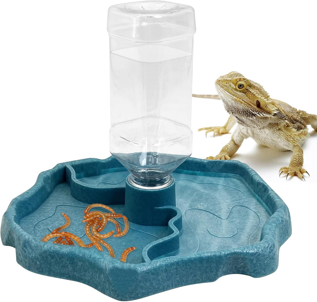 9oz Reptile Water Bottle, Turtle Food and Water Bowl Automatic