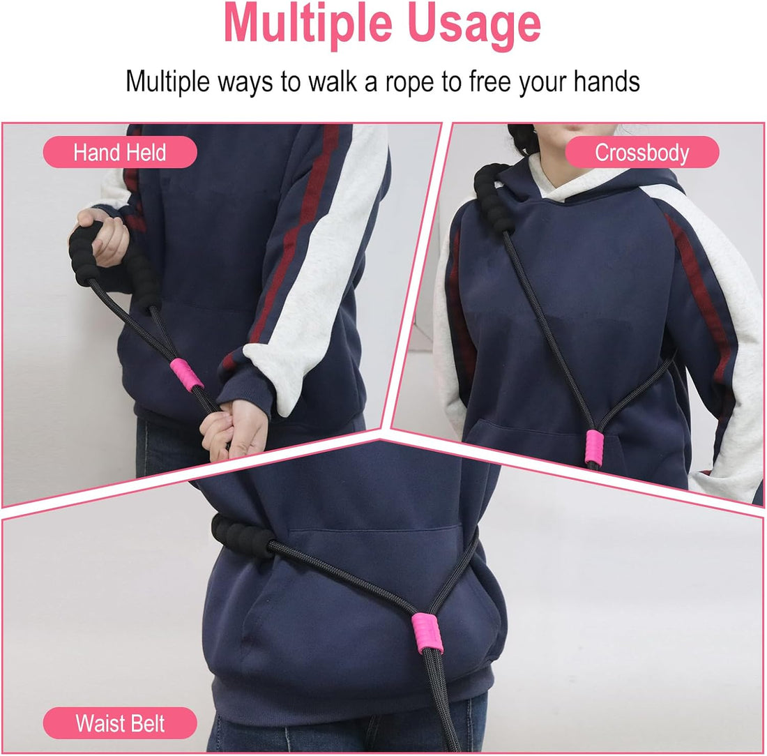 Double Dog Leash for Two Dogs,Dual Hands Free Dog Leashes,360 Swivel