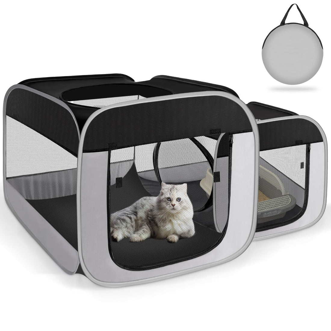 Tailtastic Large Cat Playpen with Separate Areas,Outdoo&Indoor Cat