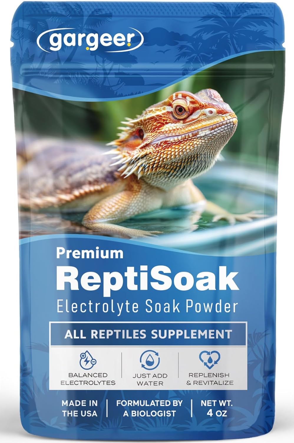 Gargeer Premium ReptiSoak Electrolytes SOAK for Reptiles