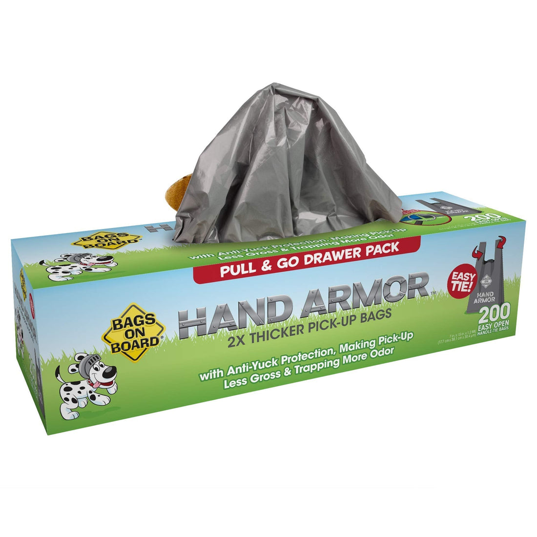 Bags on Board Dog Poop Bags - Extra Thick Waste Pickup Bags with Easy