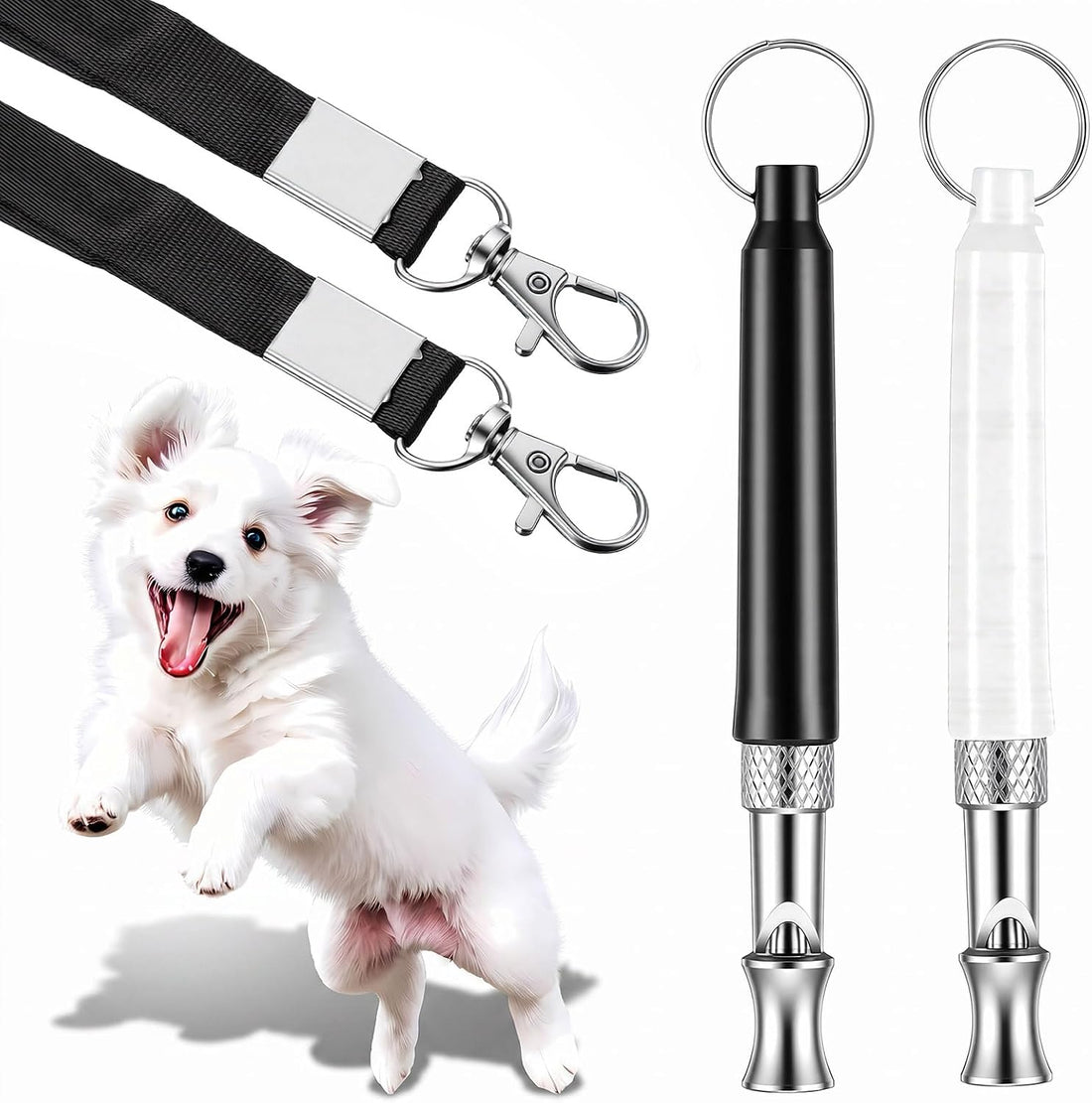 2 Pack Dog Whistle to Stop Barking, Dog Whistle Training Set