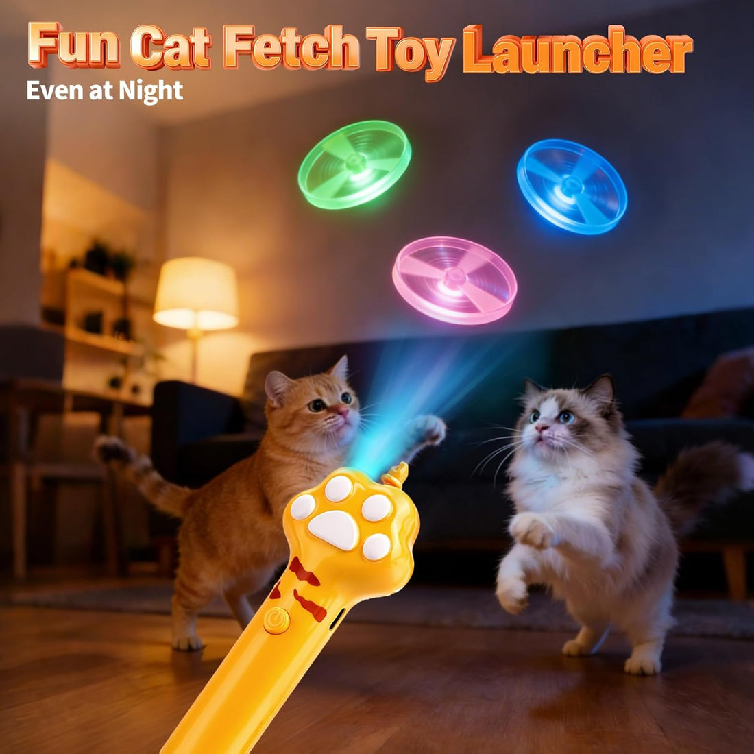 BABORUI Cat Toy Disc Launcher