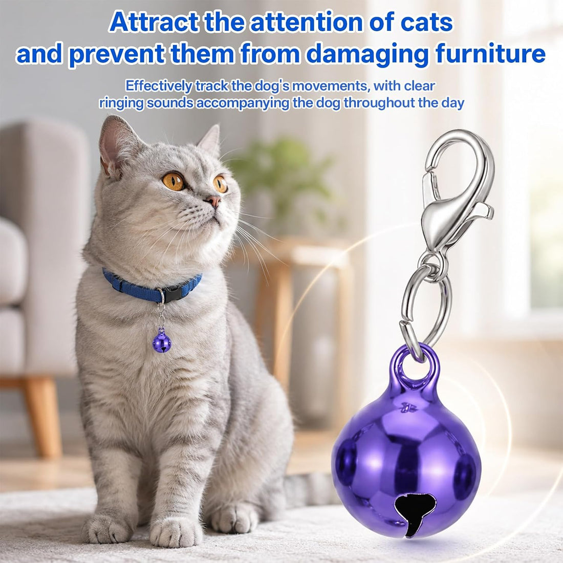 16 Pack Bell for Collar, Cat Bells for Collar, Mini Pet Bells