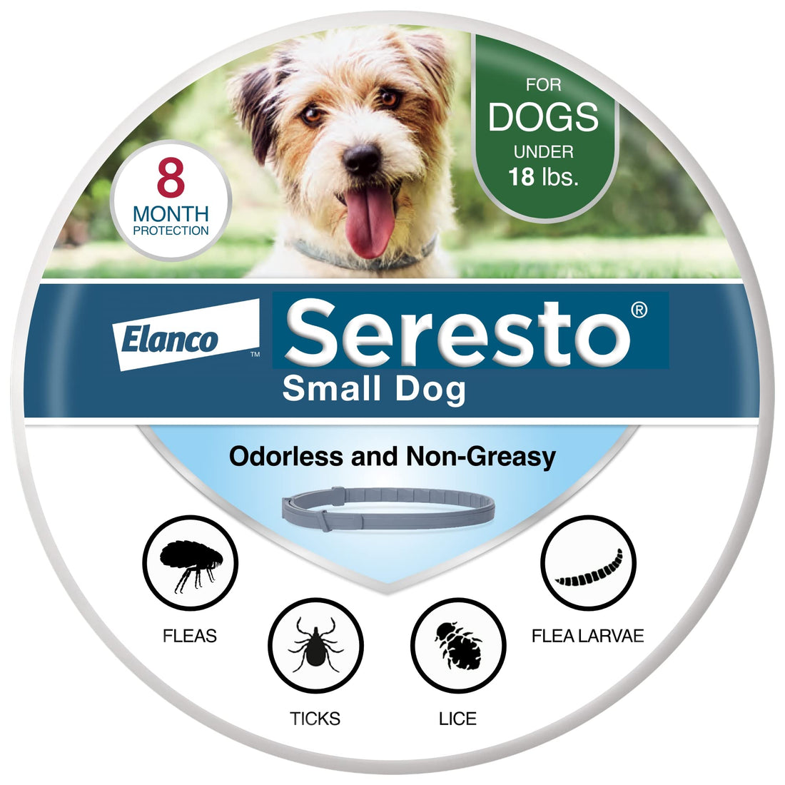 Seresto Small Dog Vet-Recommended Flea & Tick Treatment & Prevention