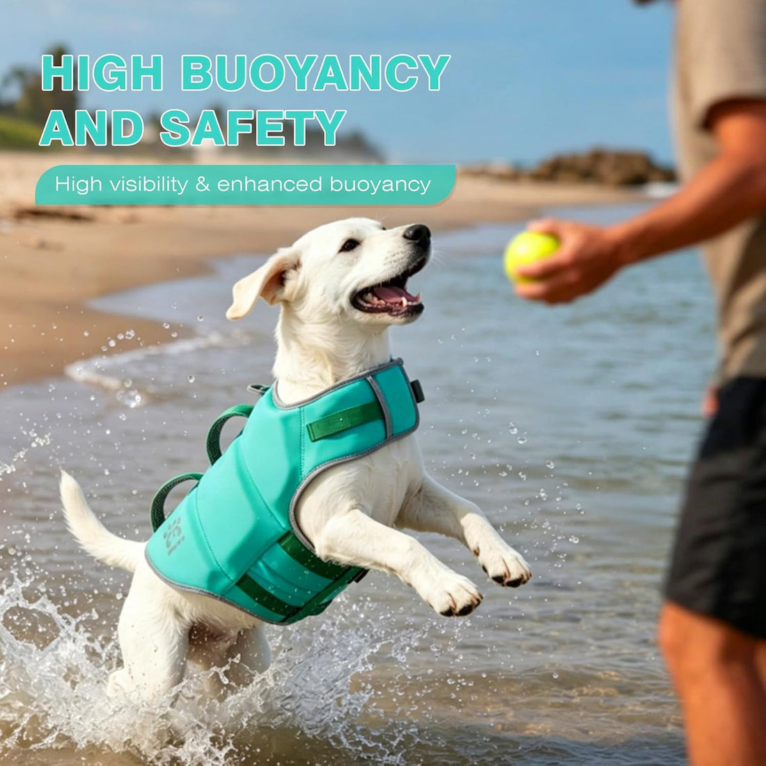 Dog Life Jacket, Dog Life Vests for Swimming Boating