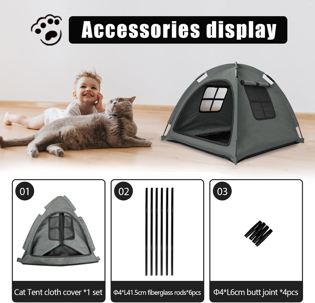 Nockovi Anti-Anxiety Open Pet Tent