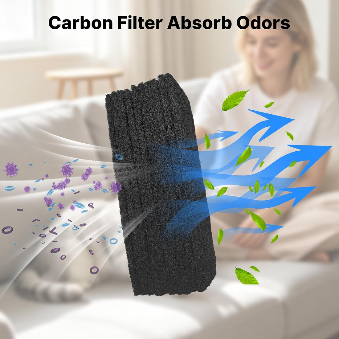 20 Pack 10cm Carbon Filters Compatible with Litter Robot 3