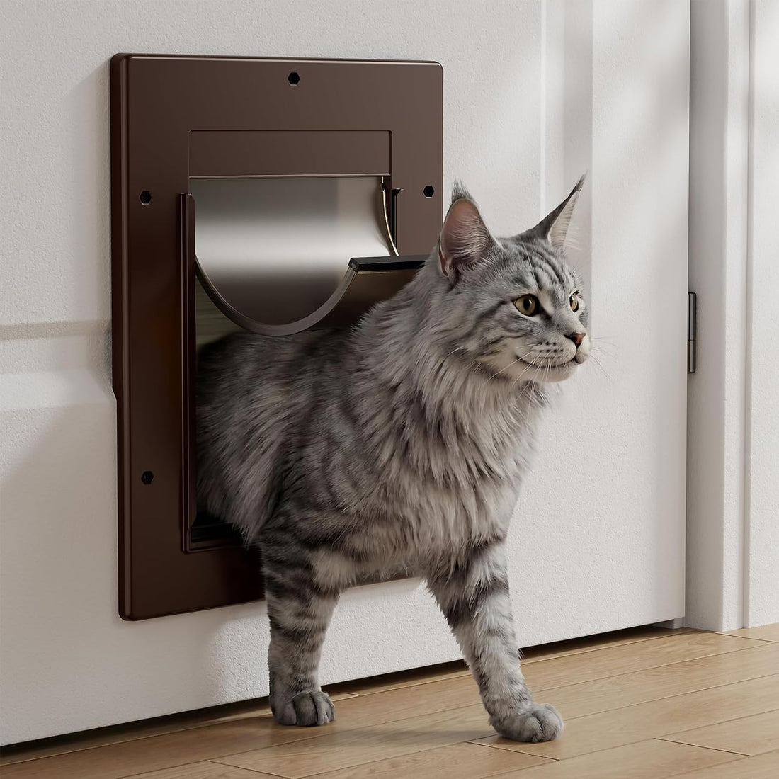 Cat Door with Soft Magnetic Flap, Pets Up to 20 lb