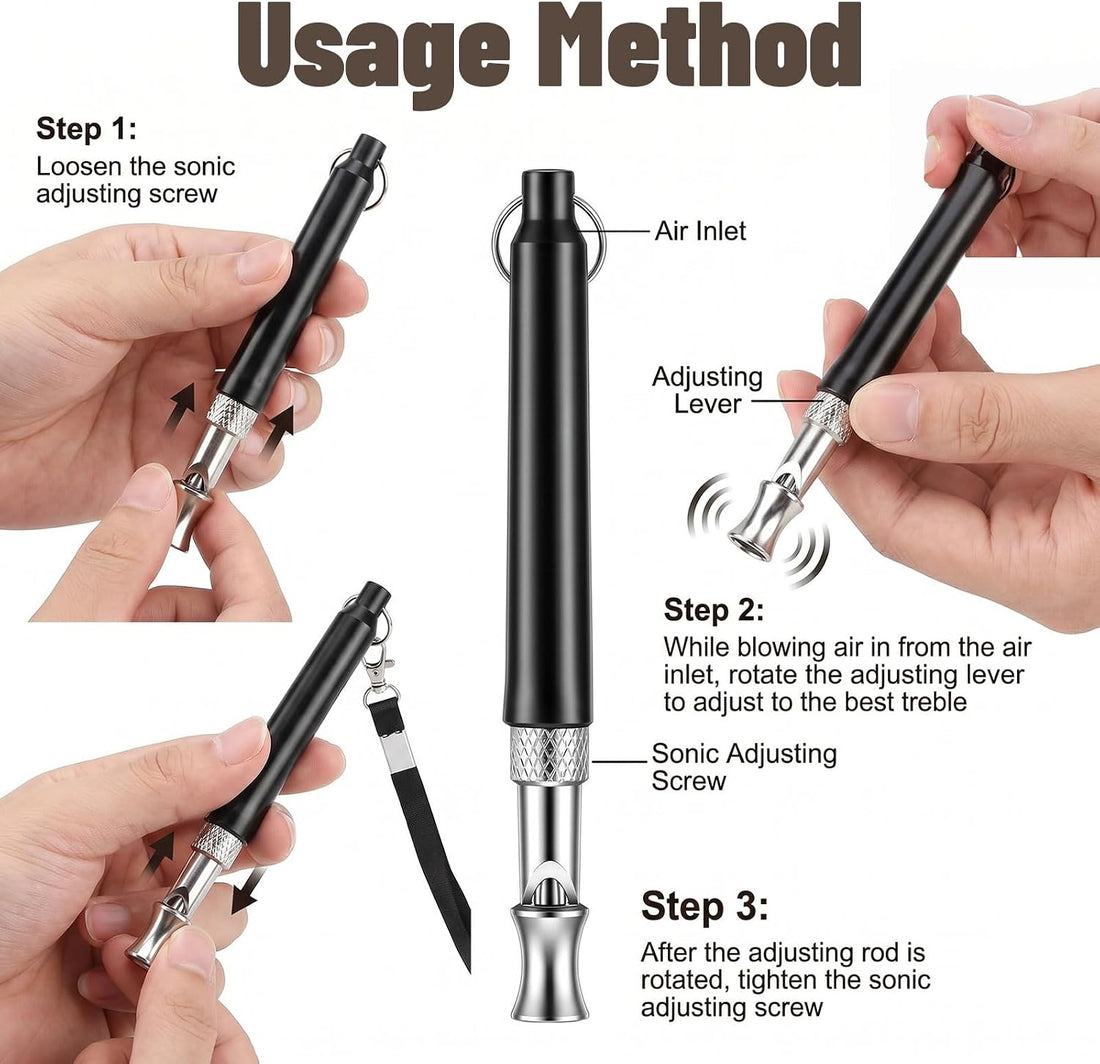 2 Pack Dog Whistle to Stop Barking, Dog Whistle Training Set
