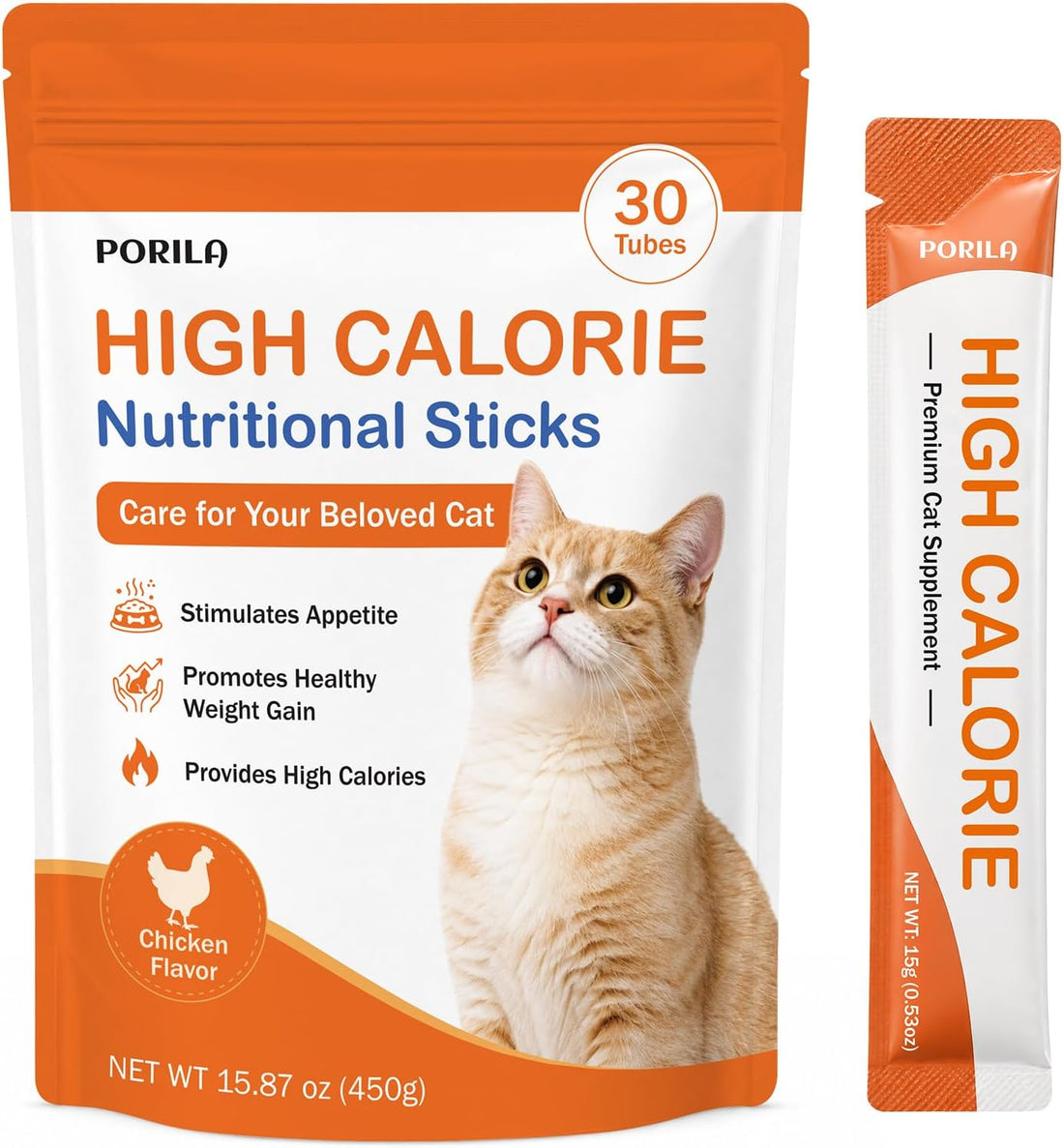 Lickable Cat Treats, High Calorie Nutrition Paste for Cats