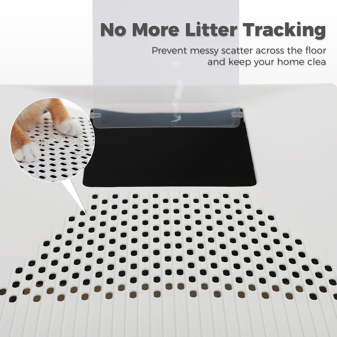 PEQULTI 88L Cat Litter Box with Lid