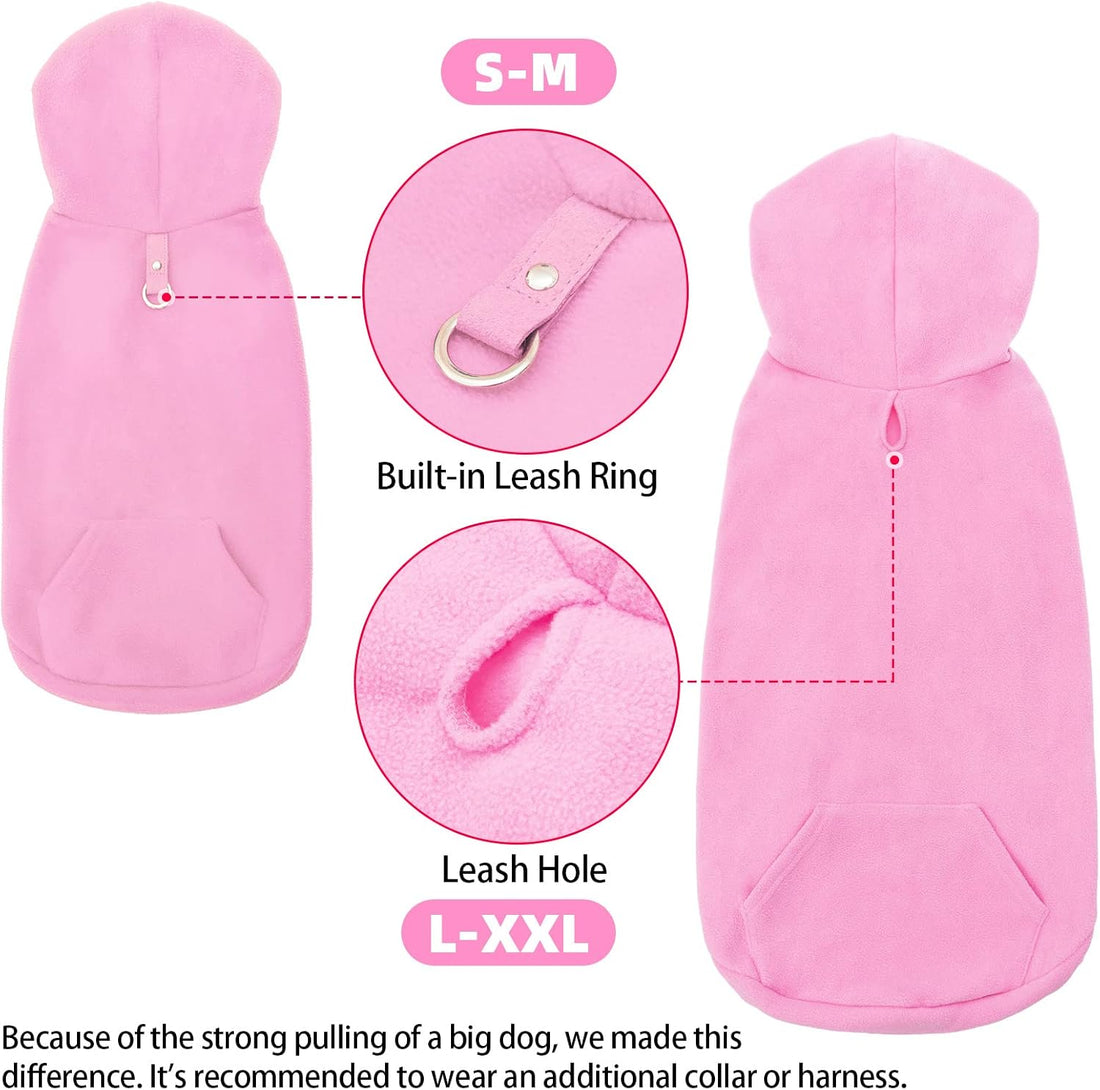 EXPAWLORER Dog Hoodie Fleece Sweater Vest