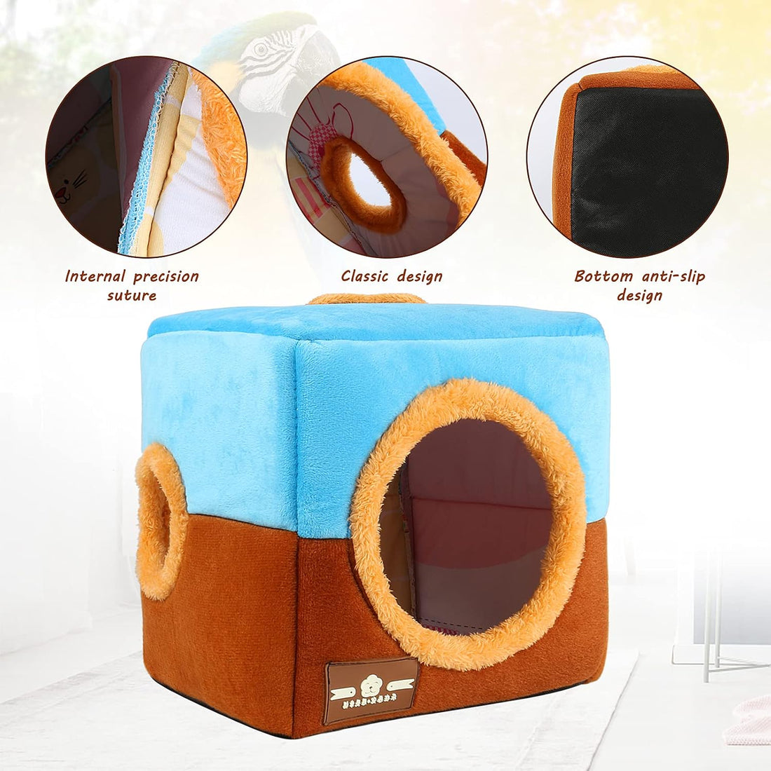 GINDOOR Large Size Parrot Nest House