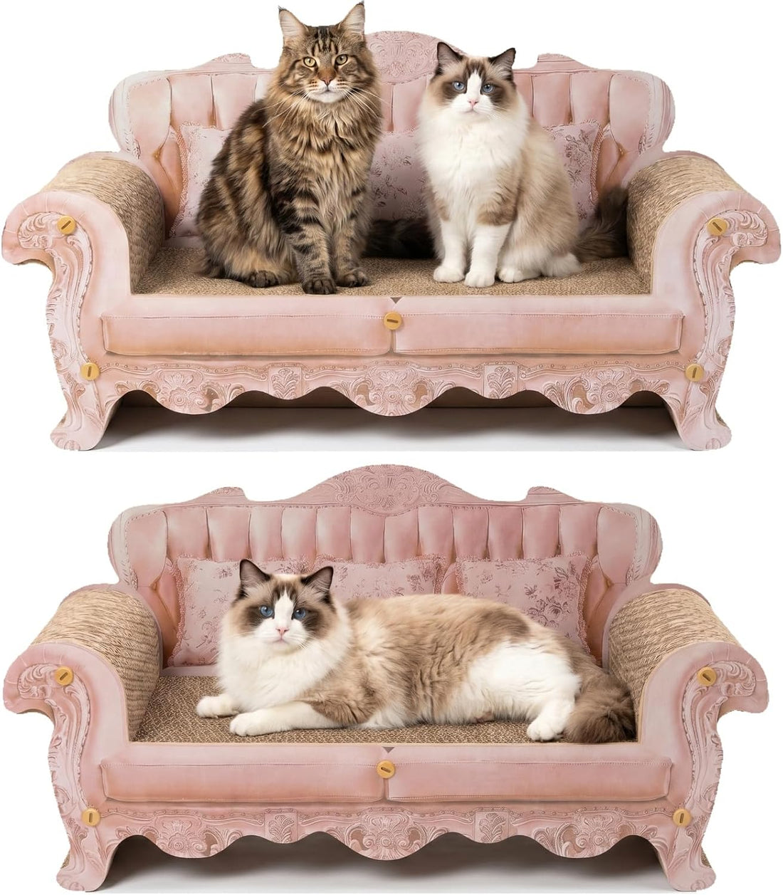 Cat Scratcher Bed Sofa,Extra Large 24 Inch Kitty Couch