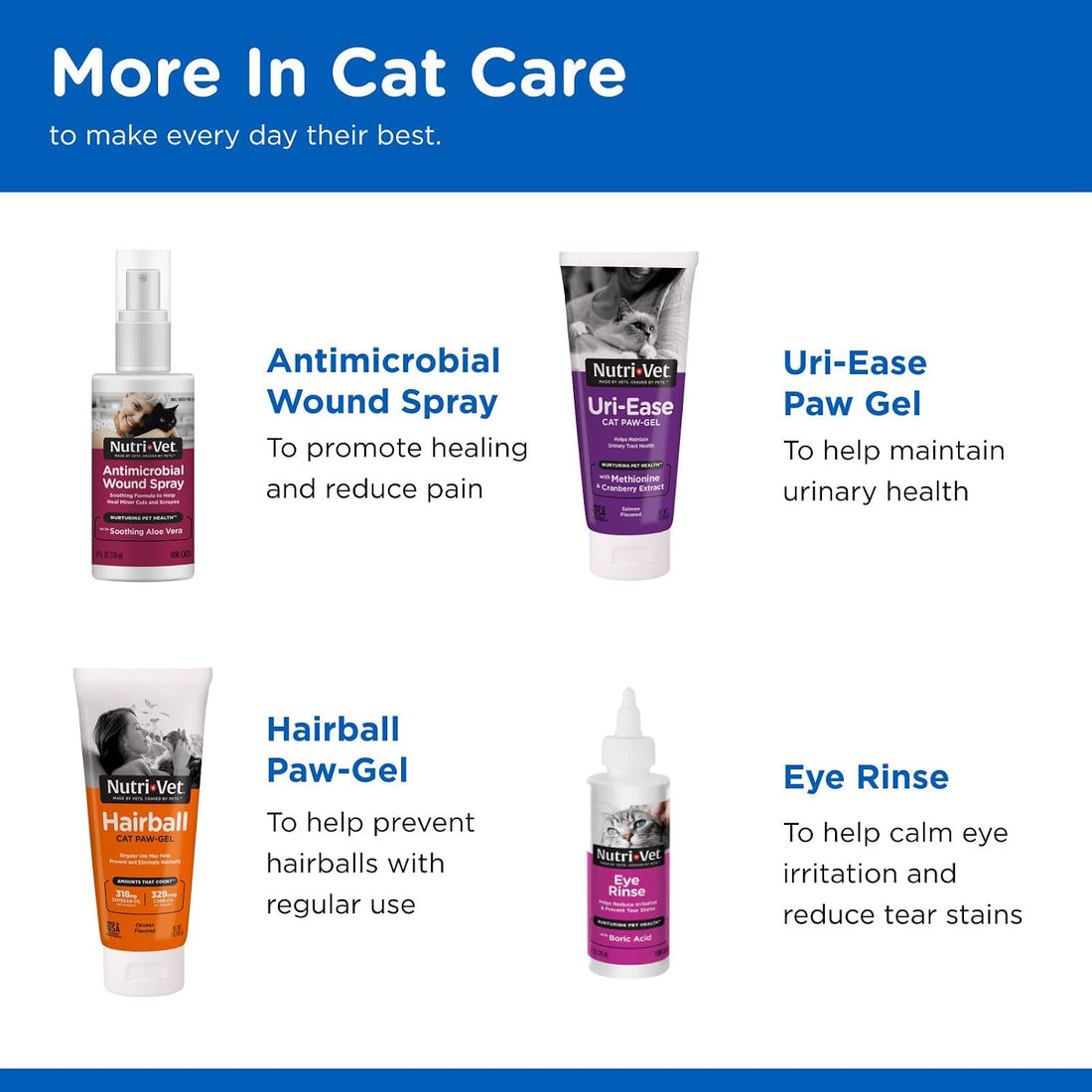 Nutri-Vet Multi-Vite Paw Gel for Cats, Daily Vitamin, Kitten Supplies
