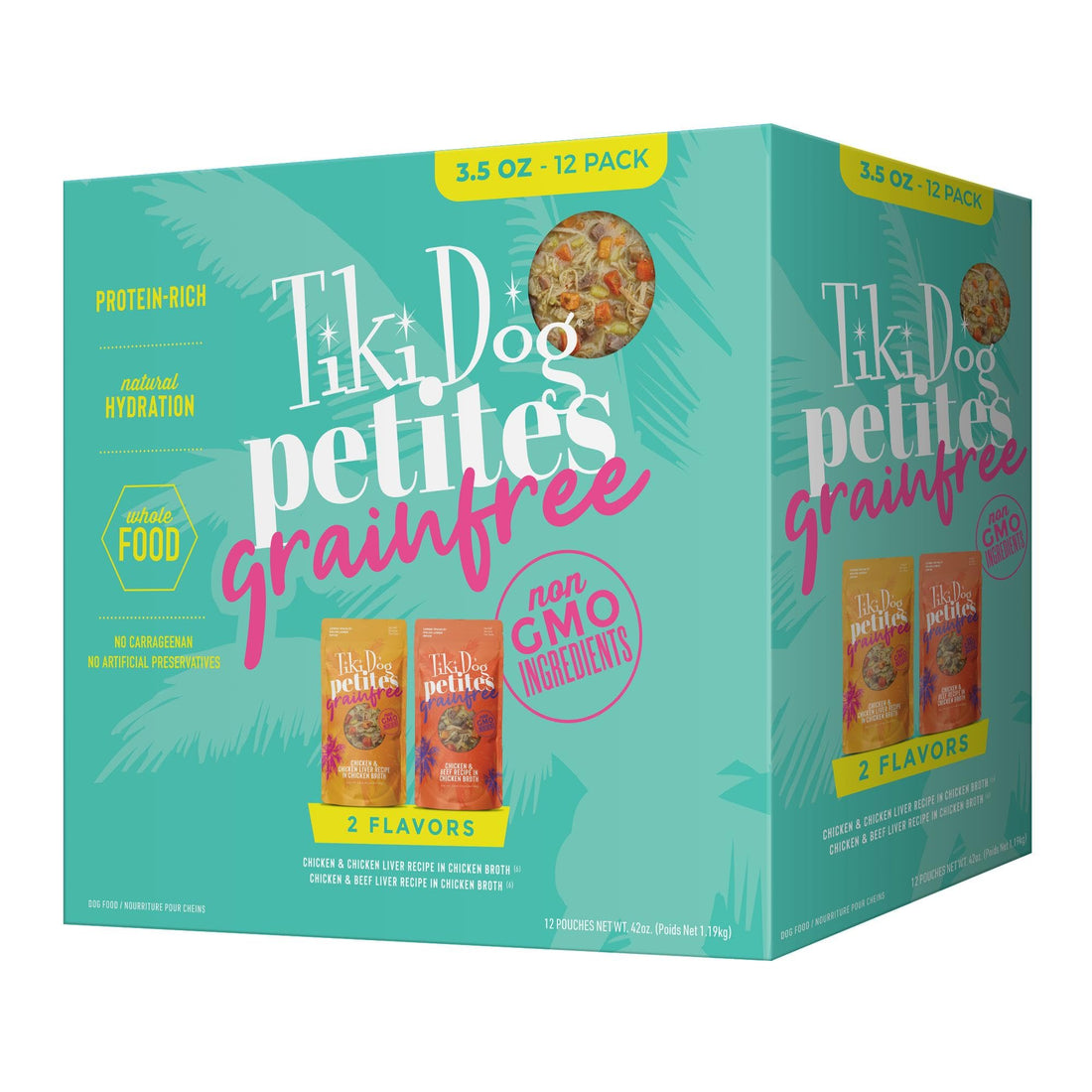 Tiki Dog Aloha Petites, Variety Pack, Nutrient Dense Meat