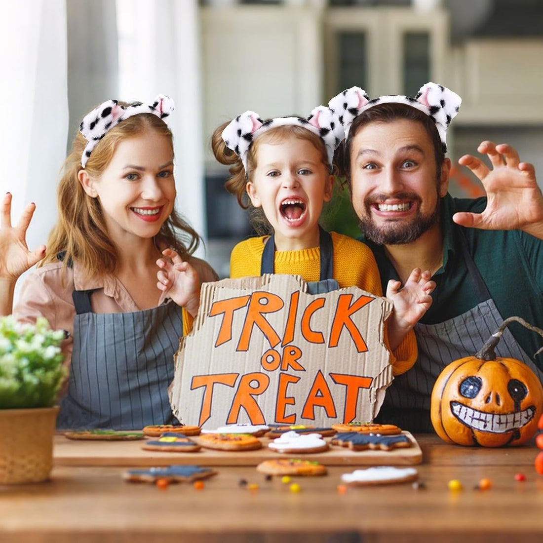 Semato Animal Ears Headband Cute Halloween Costume Headwear Face Wash