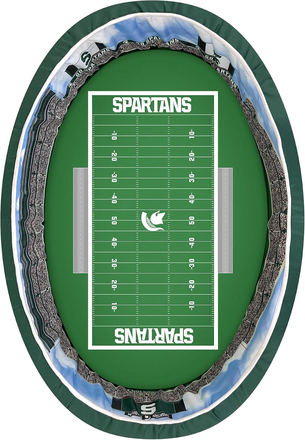 StadiumSpot Officially Licensed NCAA Premium Oval Dog Bed