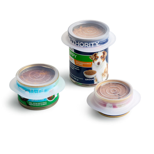 Stasher Pet Reusable Puppy Essentials Dog Food Can Lids