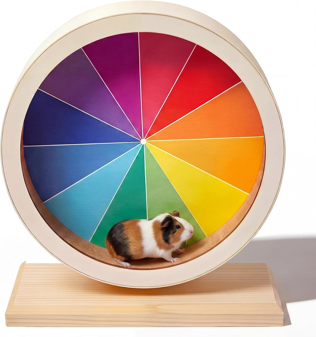 Geelin 9 Inch Hamster Wooden Silent Wheel