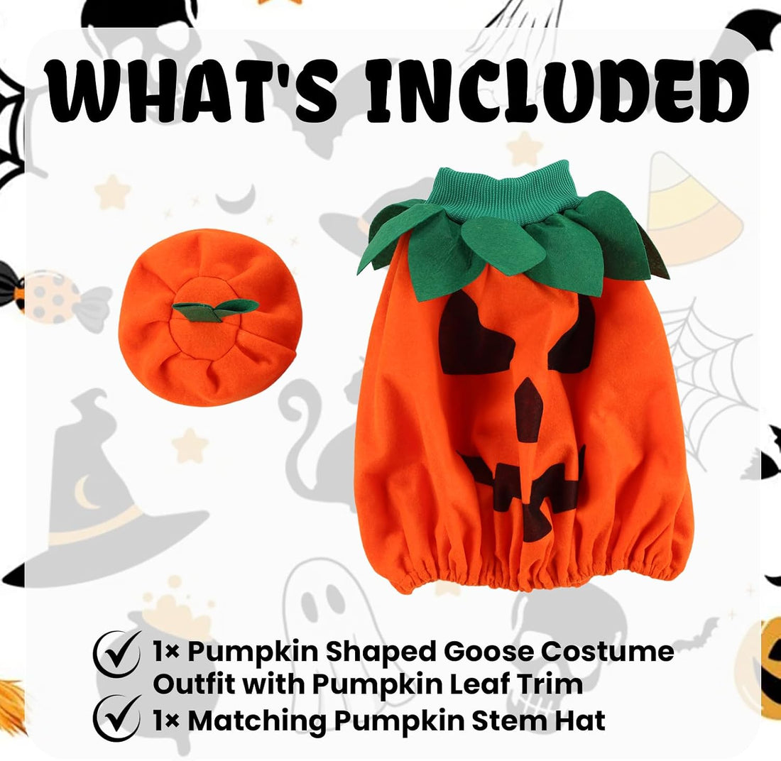 Halloween Porch Goose Outfit Pumpkin for 23 Inch Plastic & Cement